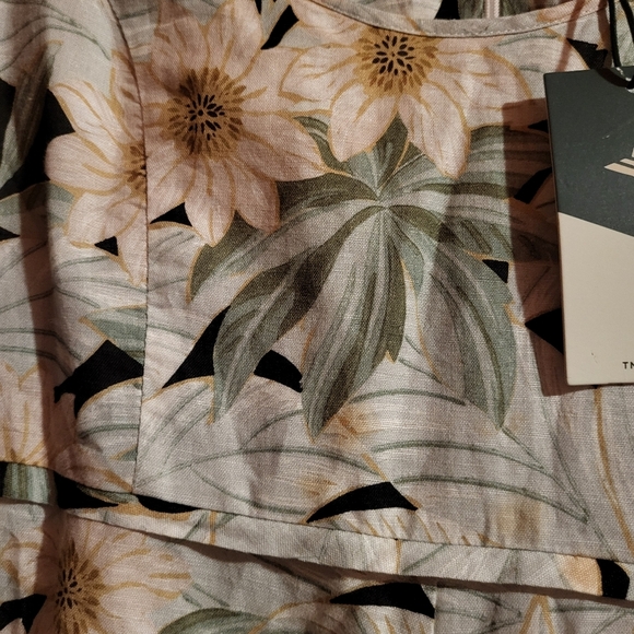 Tuckernuck Madison des Fleurs  Floral Linen Maxi Long Sleeve Dress Size Small - Picture 5 of 9